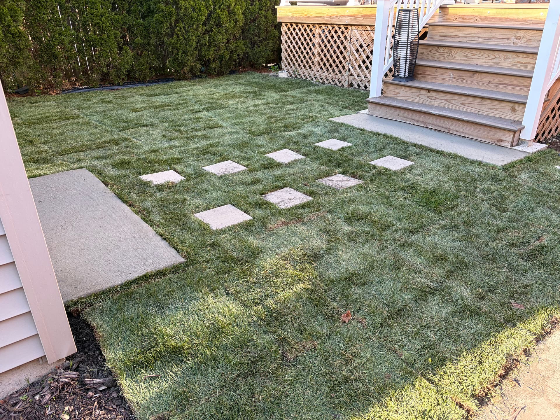Gallery photos for New Sod and Concrete Work Give This Yard a Fresh Start: Image #4