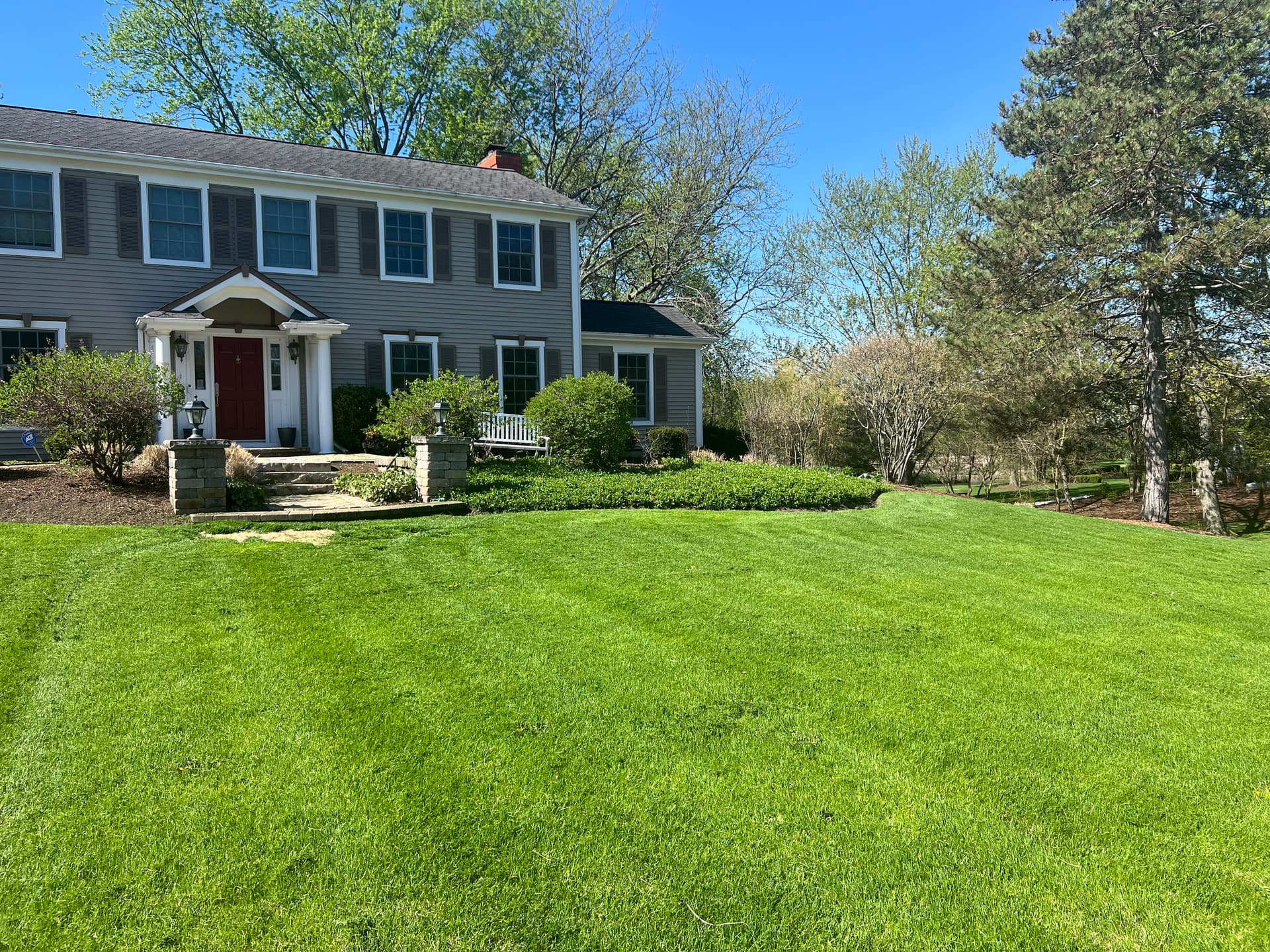 Gallery photos for Fresh Plantings and Stonework Give This Front Yard a Clean New Look: Image #1
